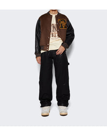 Rhude | Men | Oil Stain Reza Double Knee Jeans | Black