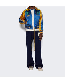 Rhude | Men | Palm Eagles Souvenier Jacket | Navy x Mustard Yellow