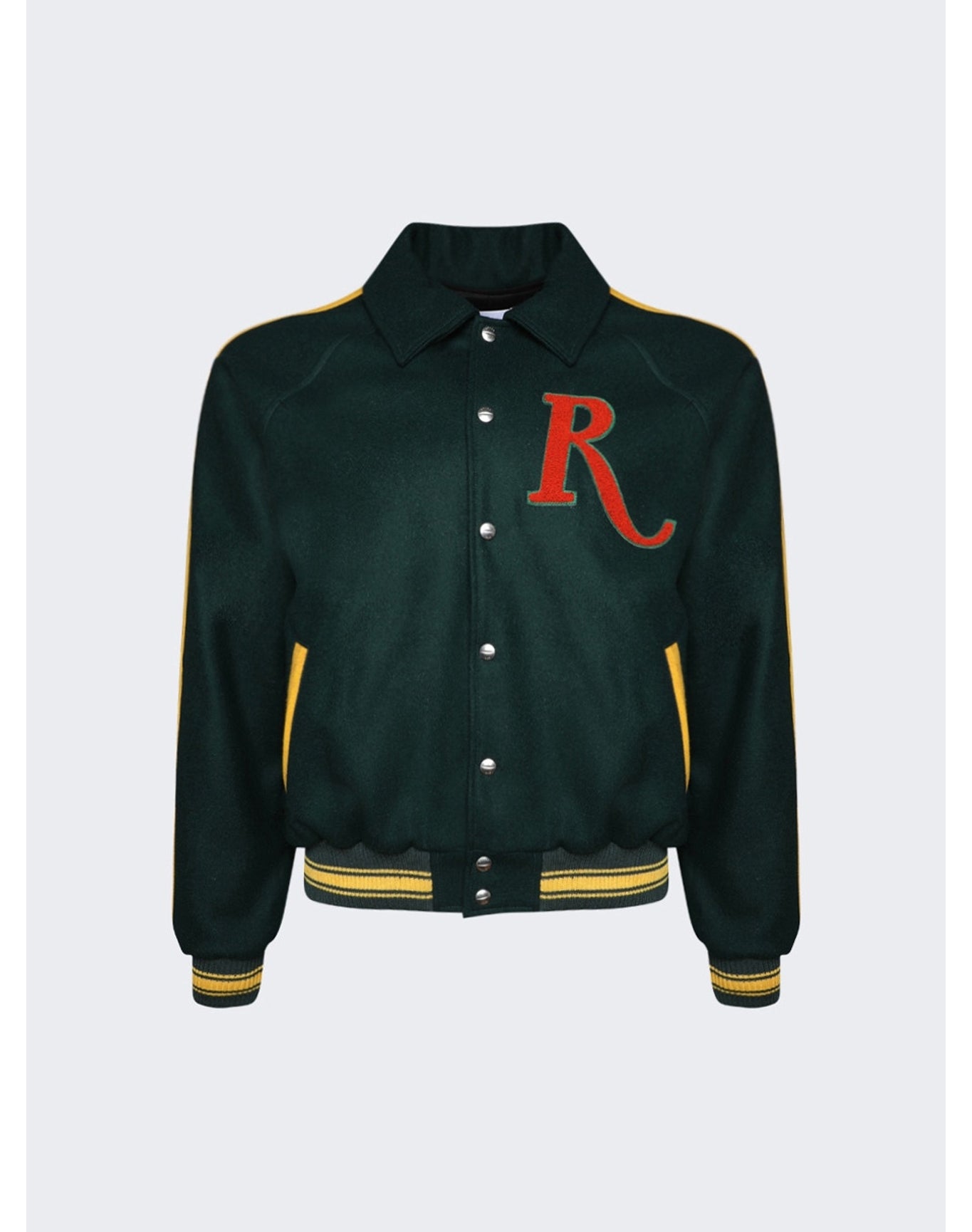 Rhude | Men | Raglan Varsity Jacket | Green