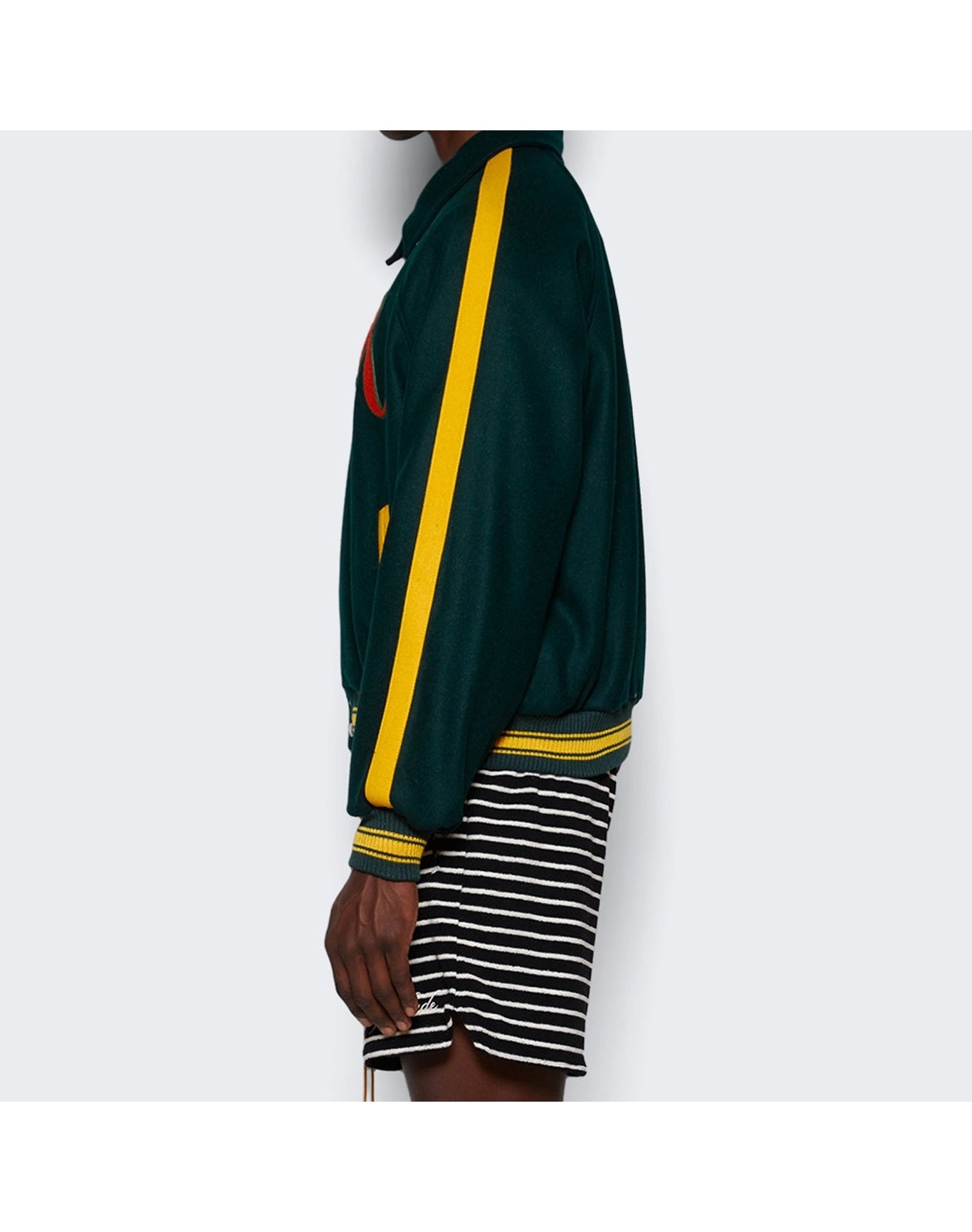 Rhude | Men | Raglan Varsity Jacket | Green