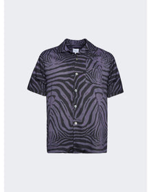 Rhude | Men | Short Sleeve Zebra Shirt | Charcoal
