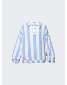 Rhude | Men | Striped Polo | Light Blue