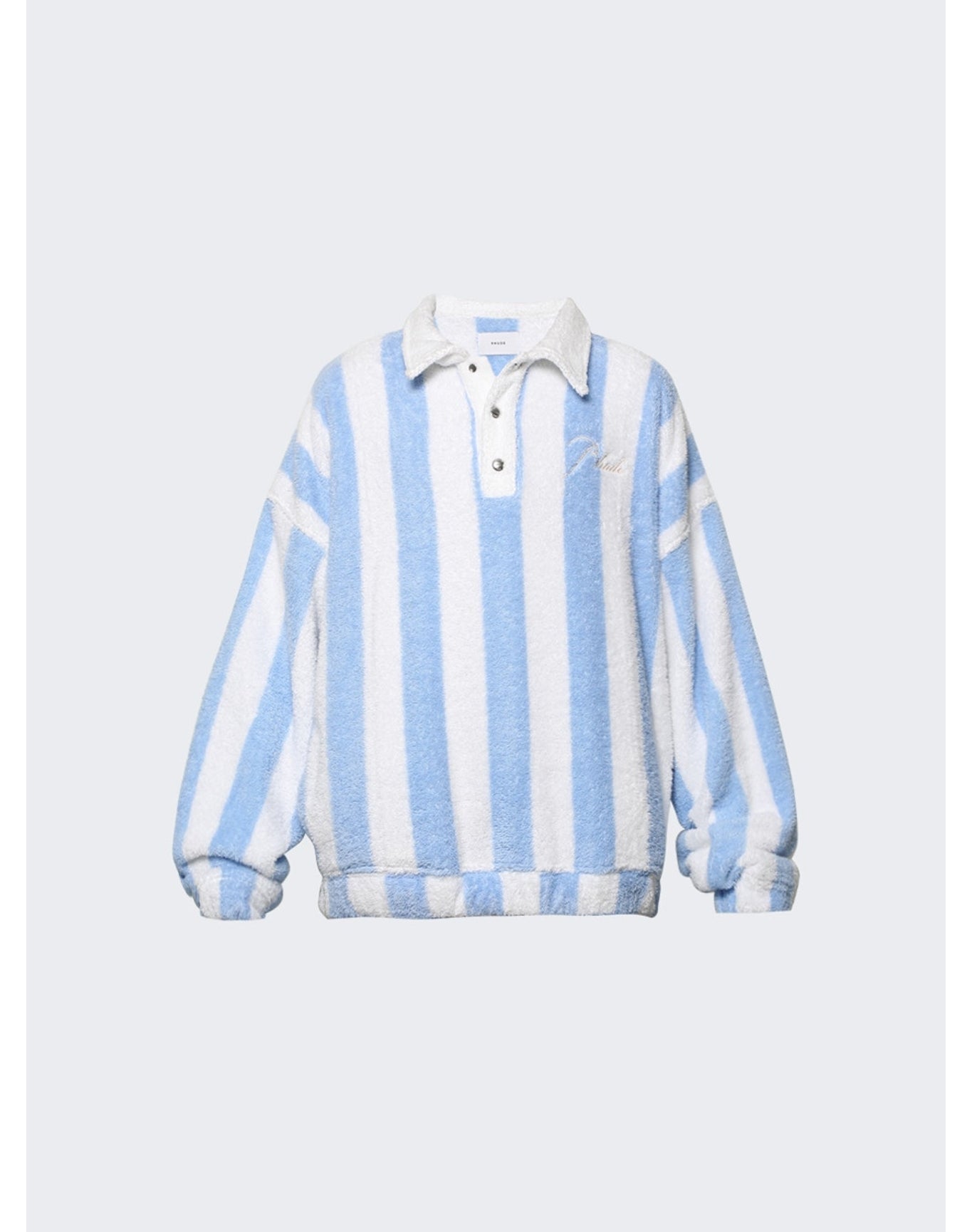 Rhude | Men | Striped Polo | Light Blue