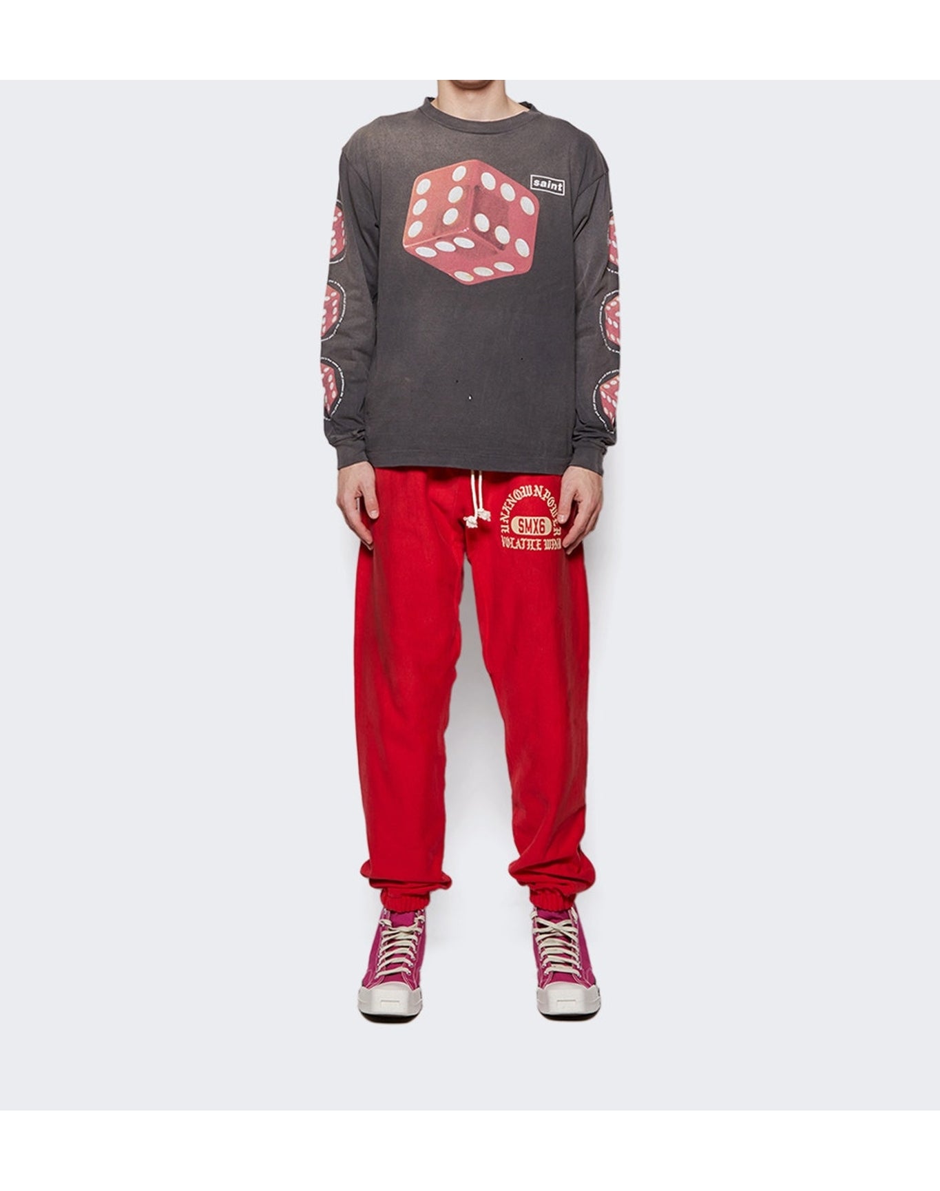 Rick Owens | Men | Drkshdw x Converse Turbodrk Laceless Hi Sneaker | Hot Pink