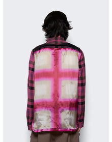 Rick Owens | Men | Fogpocket Plaid Outershirt | Hot Pink