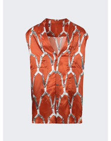 Rick Owens | Men | Jumbo Cut Out Overshirt | Orange