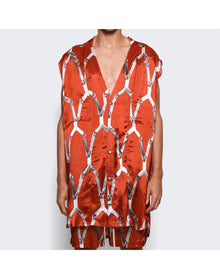 Rick Owens | Men | Jumbo Cut Out Overshirt | Orange