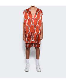 Rick Owens | Men | Jumbo Cut Out Overshirt | Orange