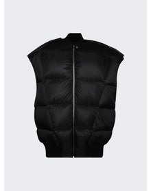 Rick Owens | Men | Padded Leather Jumbo Flight Vest | Black