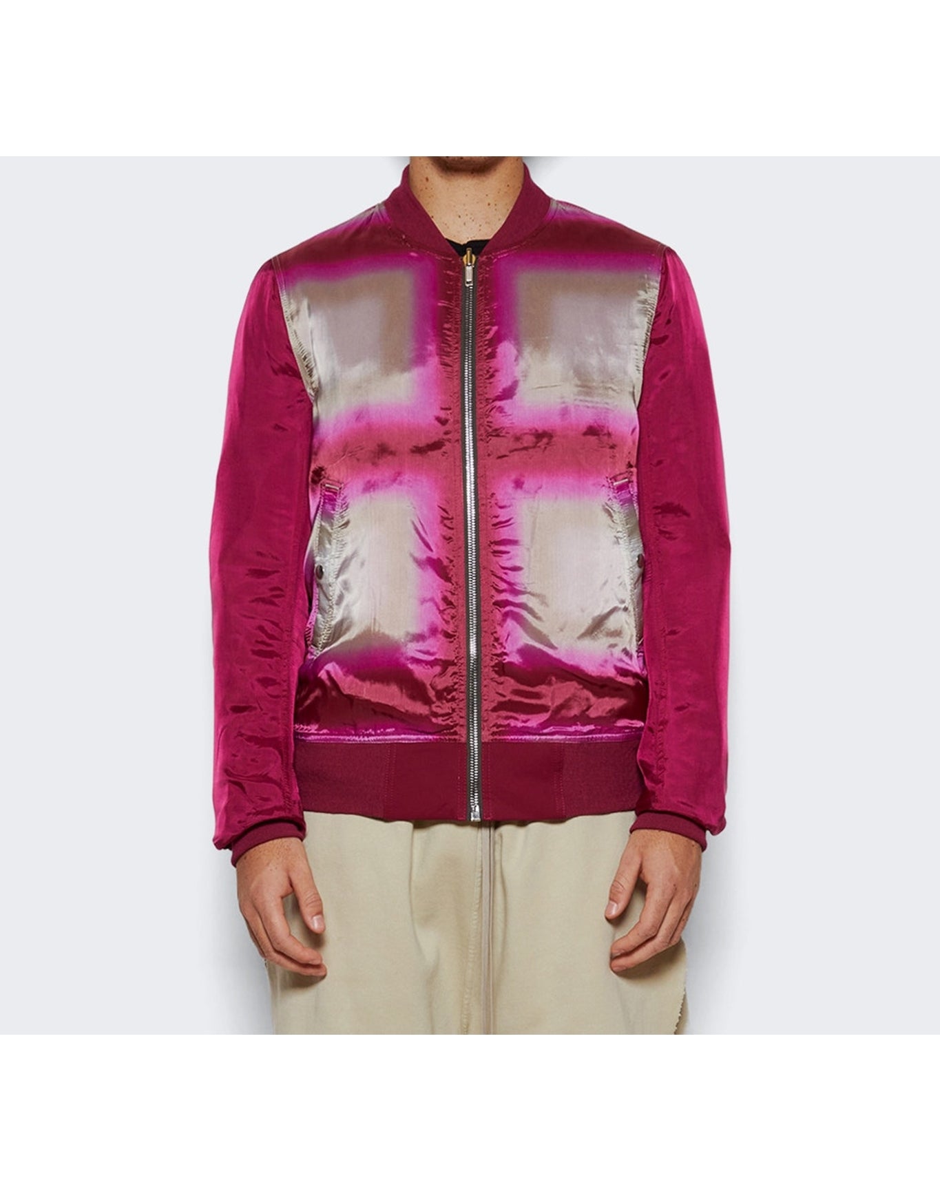 Rick Owens | Men | Reversible Flight Jacket | Fuchsia