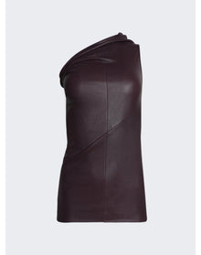 Rick Owens | Women | Athena Leather Tank Top | Amethyst