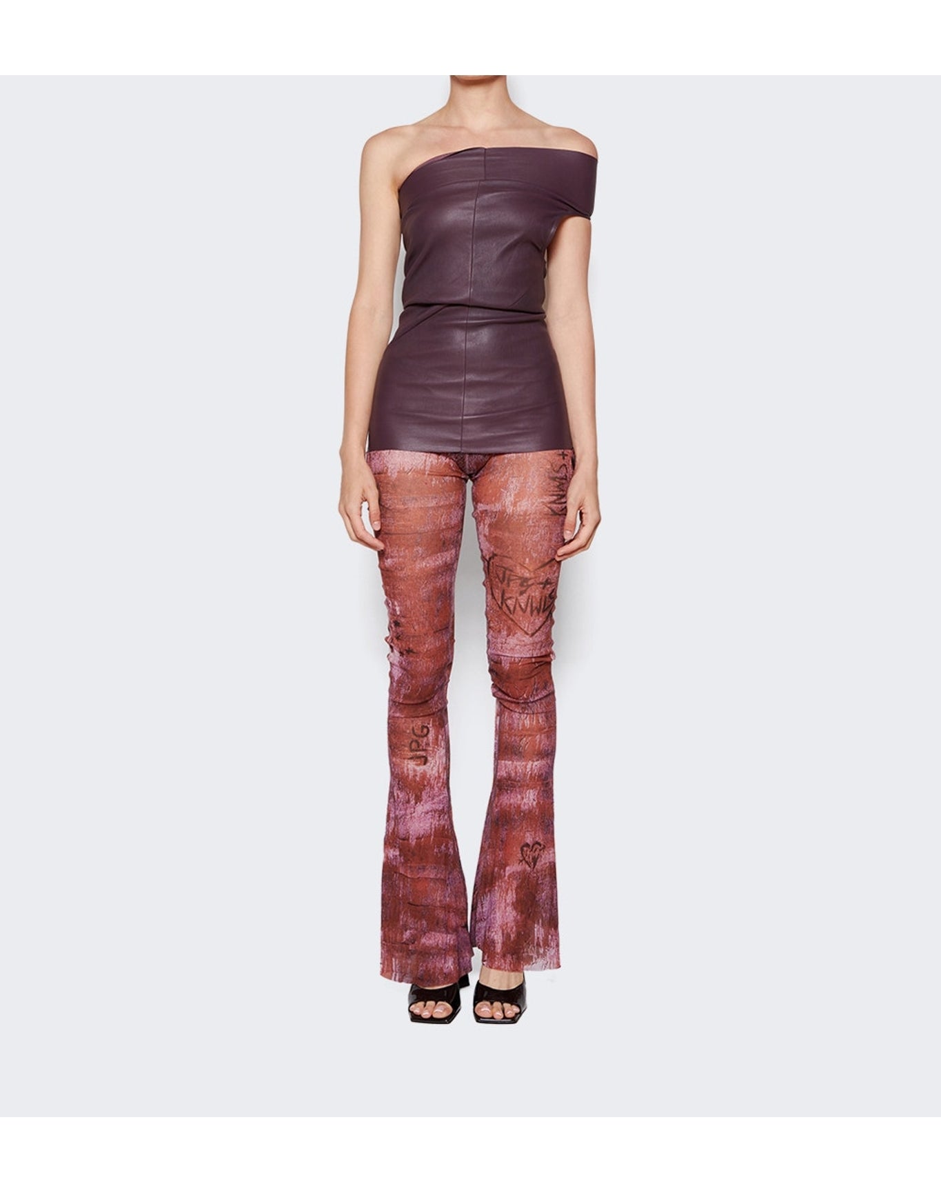 Rick Owens | Women | Athena Leather Tank Top | Amethyst