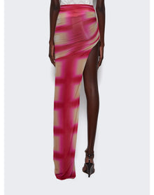 Rick Owens | Women | Edfu Skirt | Fuchsia Plaid