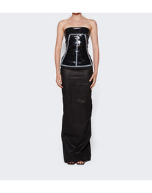 Rick Owens | Women | Embroidered Denim Top | Black