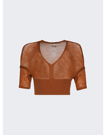 Rick Owens | Women | Maglia Cropped Top | Clay