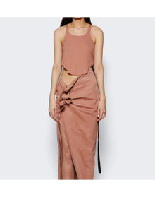Rick Owens DRKSHDW | Women | Basic Cropped Tank | Dark Pink