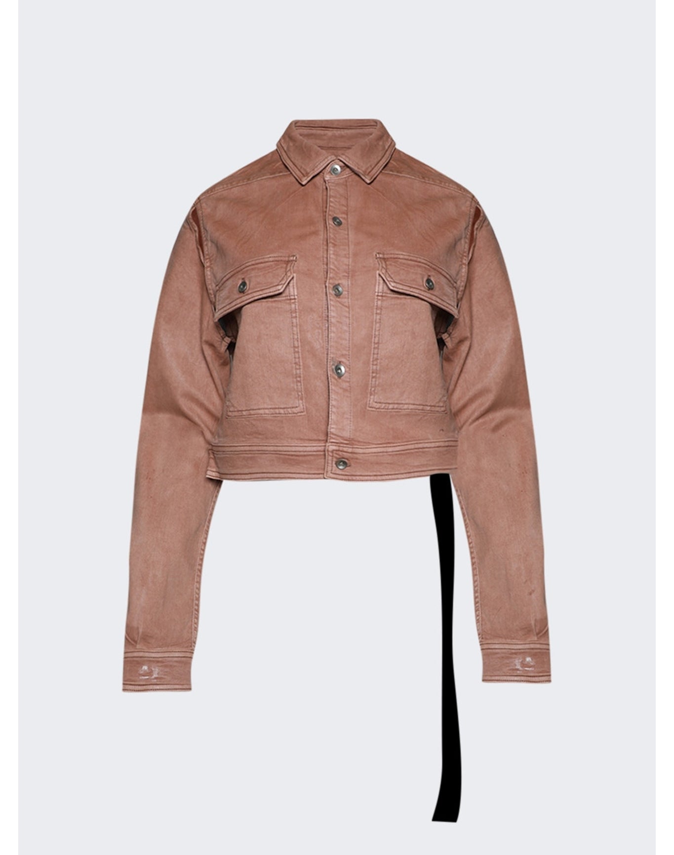 Rick Owens DRKSHDW | Women | Cape Sleeve Cropped Shirt Jacket | Dark Pink