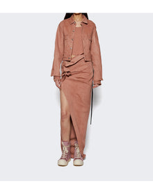 Rick Owens DRKSHDW | Women | Cape Sleeve Cropped Shirt Jacket | Dark Pink
