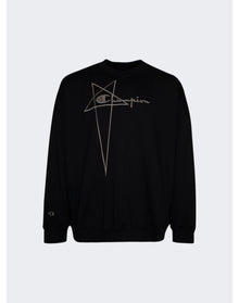 Rick Owens x Champion | Men | Jumbo Sweatshirt | Black