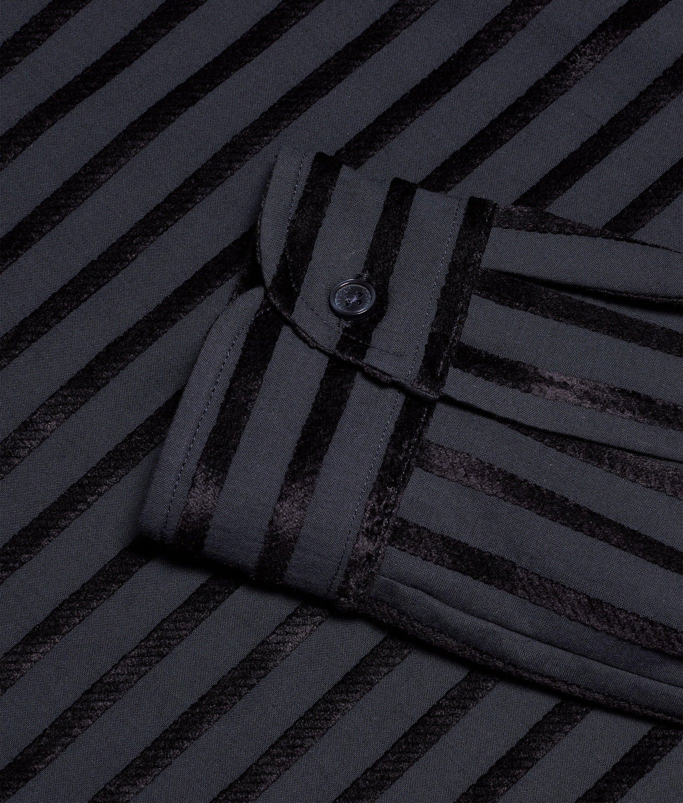 Ridley Tonal Chenille Stripe Relaxed Fit Overhead Shirt | Night Iris
