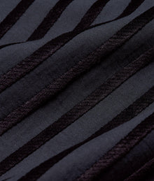 Ridley Tonal Chenille Stripe Relaxed Fit Overhead Shirt | Night Iris
