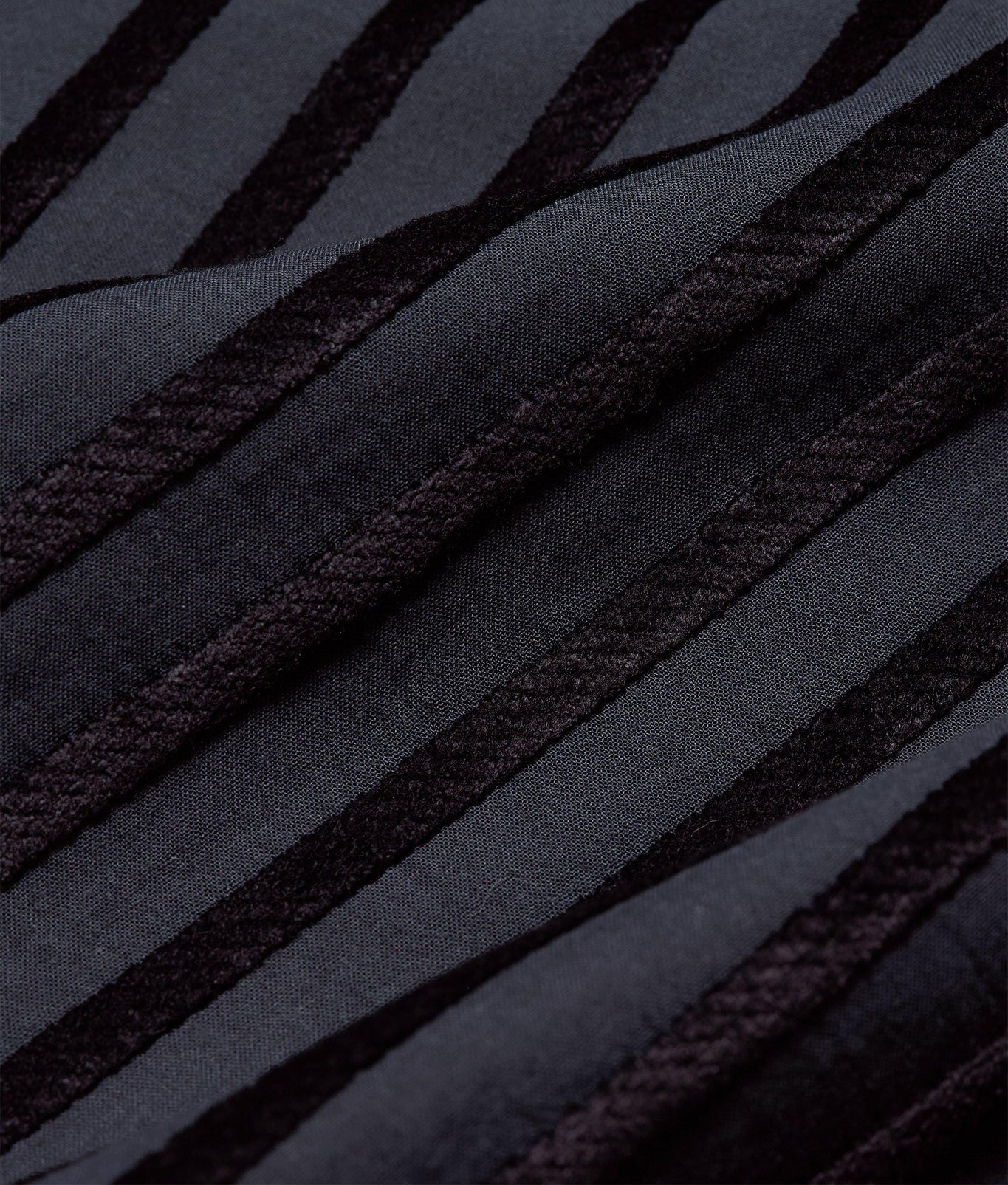 Ridley Tonal Chenille Stripe Relaxed Fit Overhead Shirt | Night Iris