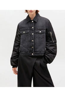 Rigid Denim Jacket | Black Washed