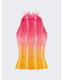 Roberta Einer | Women | Angel Sheer Ombre Top | Pink x Orange