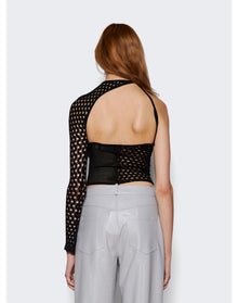 Roberta Einer | Women | Asymmetric Sheer Mali Top | Black