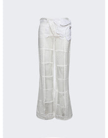 Roberta Einer | Women | Boyfriend Trousers With Flower Details | White