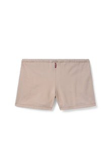 Women | Vintage Side Stripe Loose Fit Fleece Short | Woodsmoke