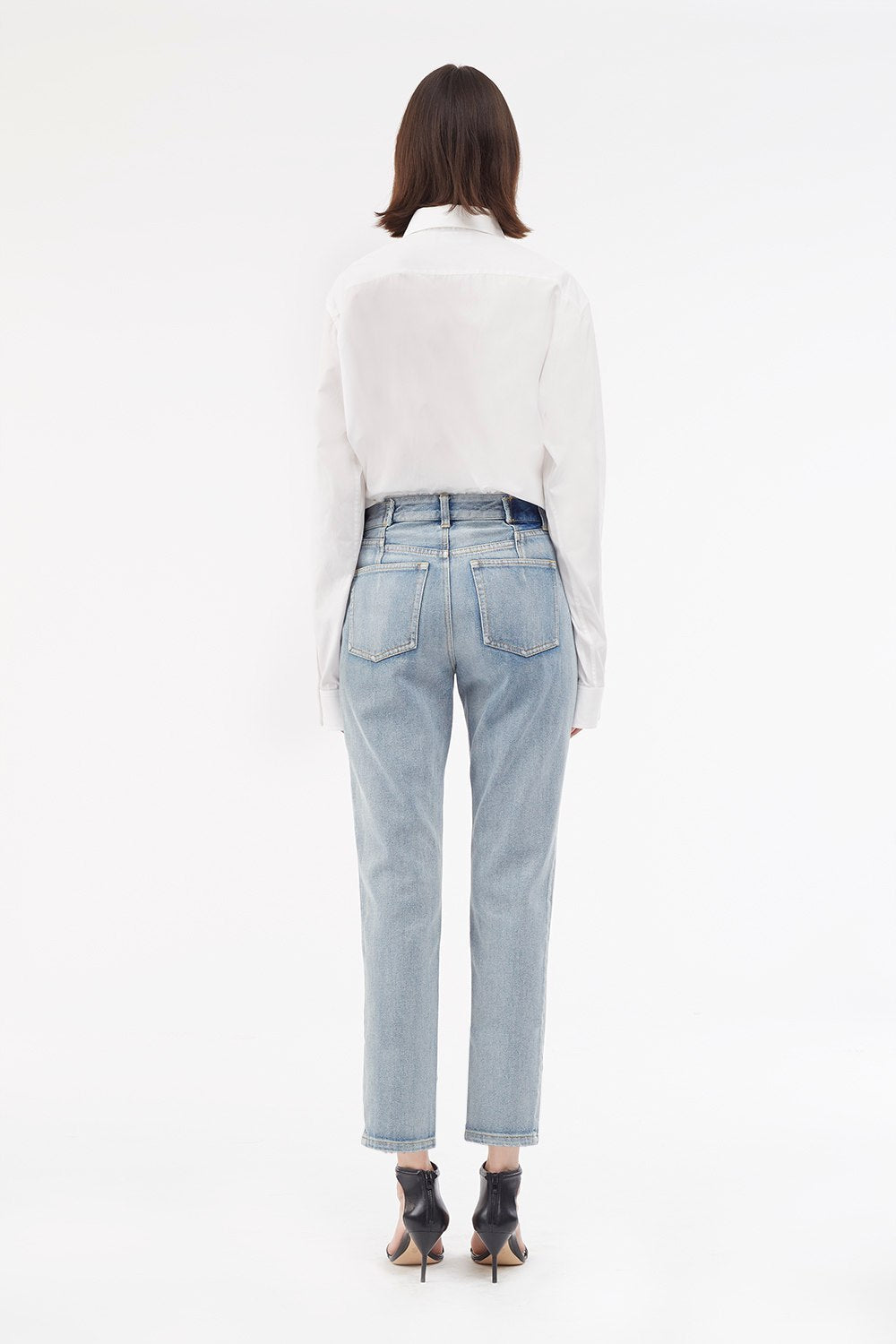 Zippered Denim Pant | Indigo