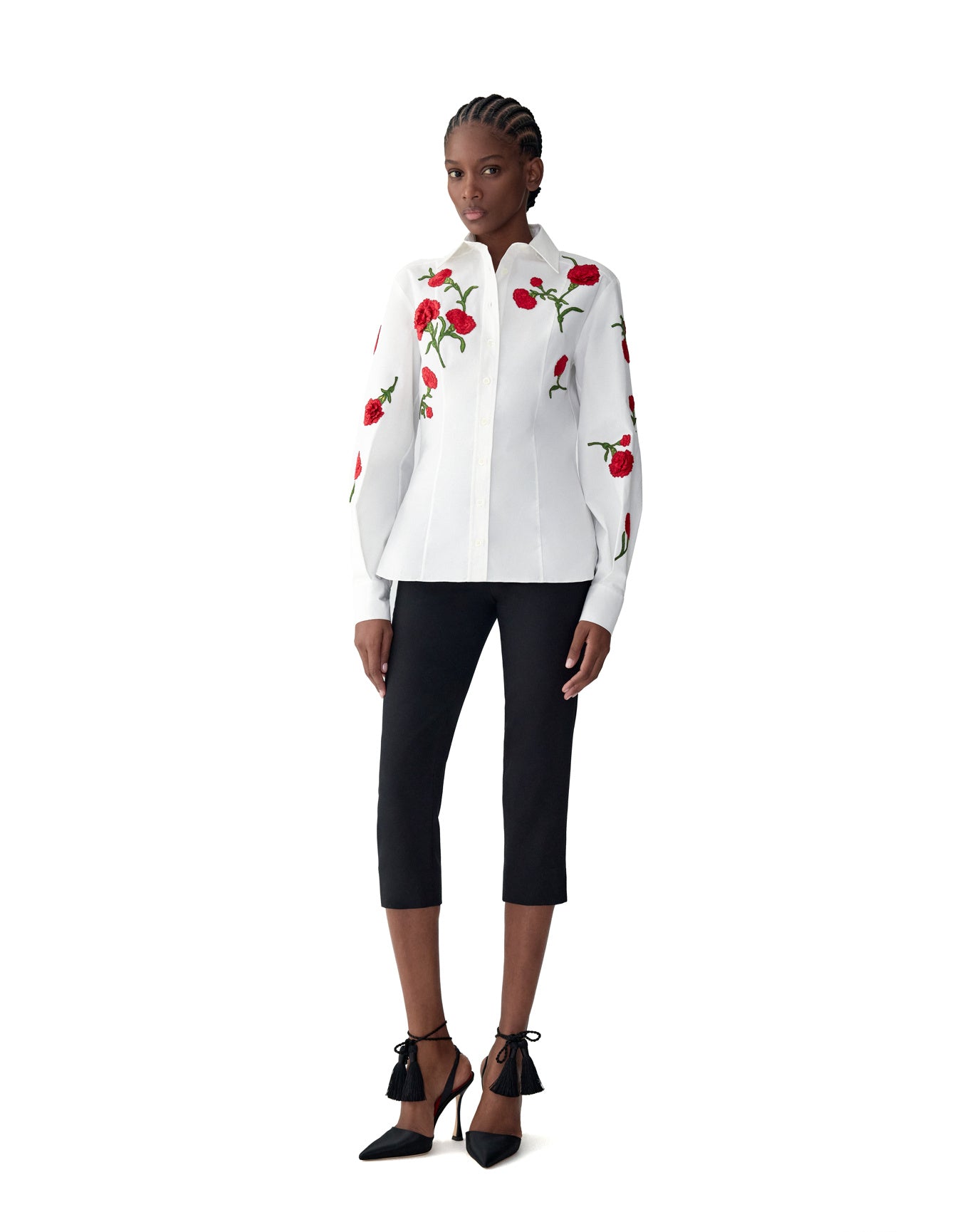 Embroidered Isabela Top | White Multi