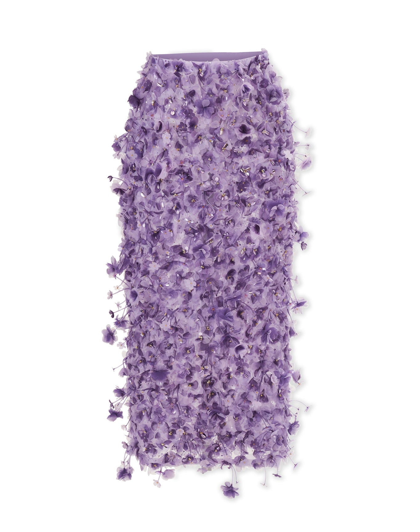 3D Embroidered Pencil Skirt | Violeta