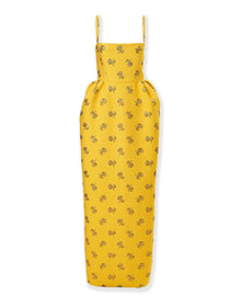 Thin Strap Bell Shaped Gown | Saffron Multi