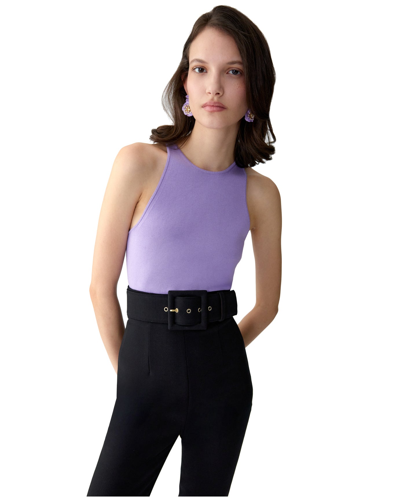 Halter Neck Knit Top | Violeta