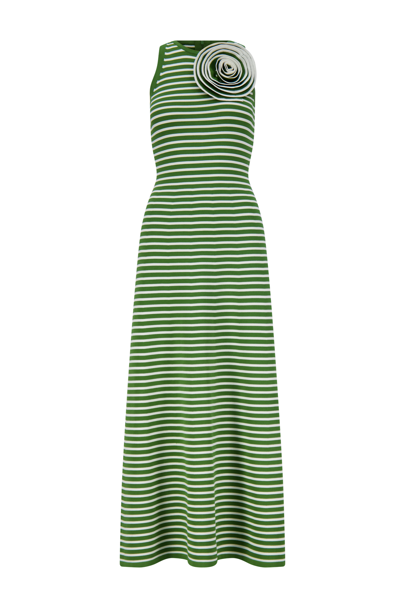Rose Detail Knit Halter Dress | Cactus Multi
