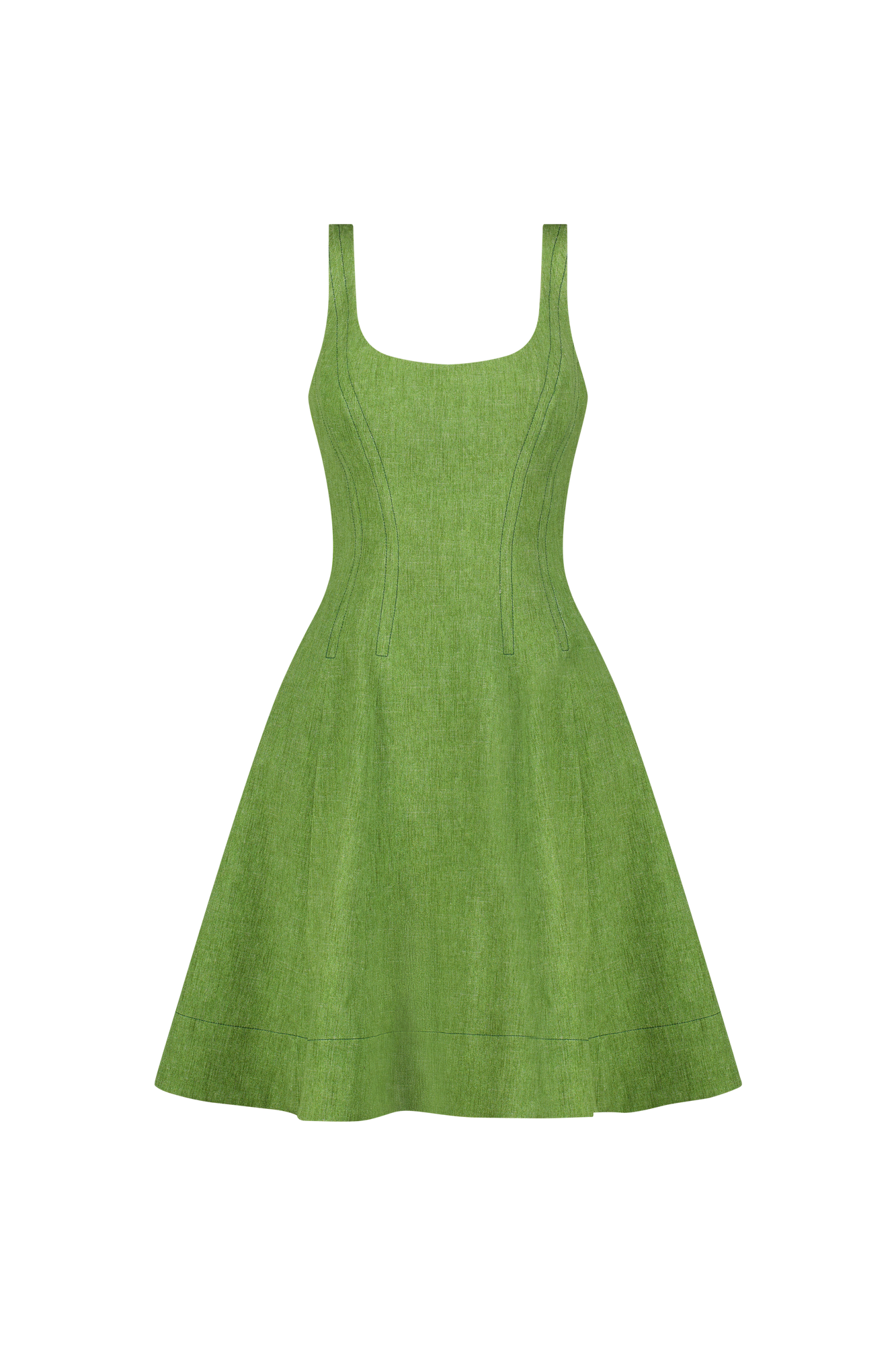 Stretch Denim Seamed Dress | Cactus