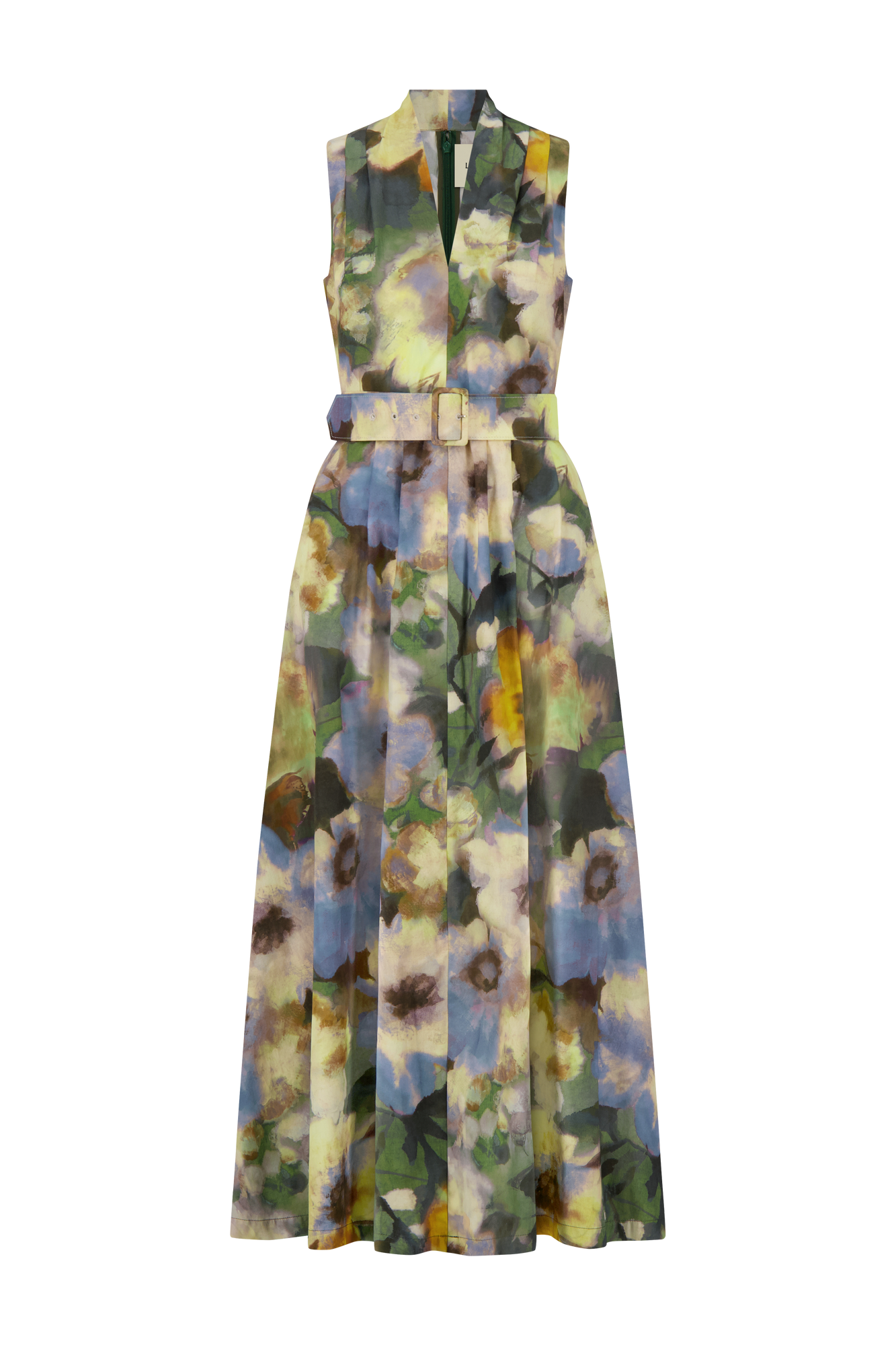Floral Printed Cotton Margot Dress | Cactus Multi