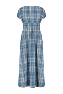 Plaid Seersucker Midi Dress | Mallard