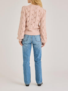 Alpaca Chainette Sweater | Blush