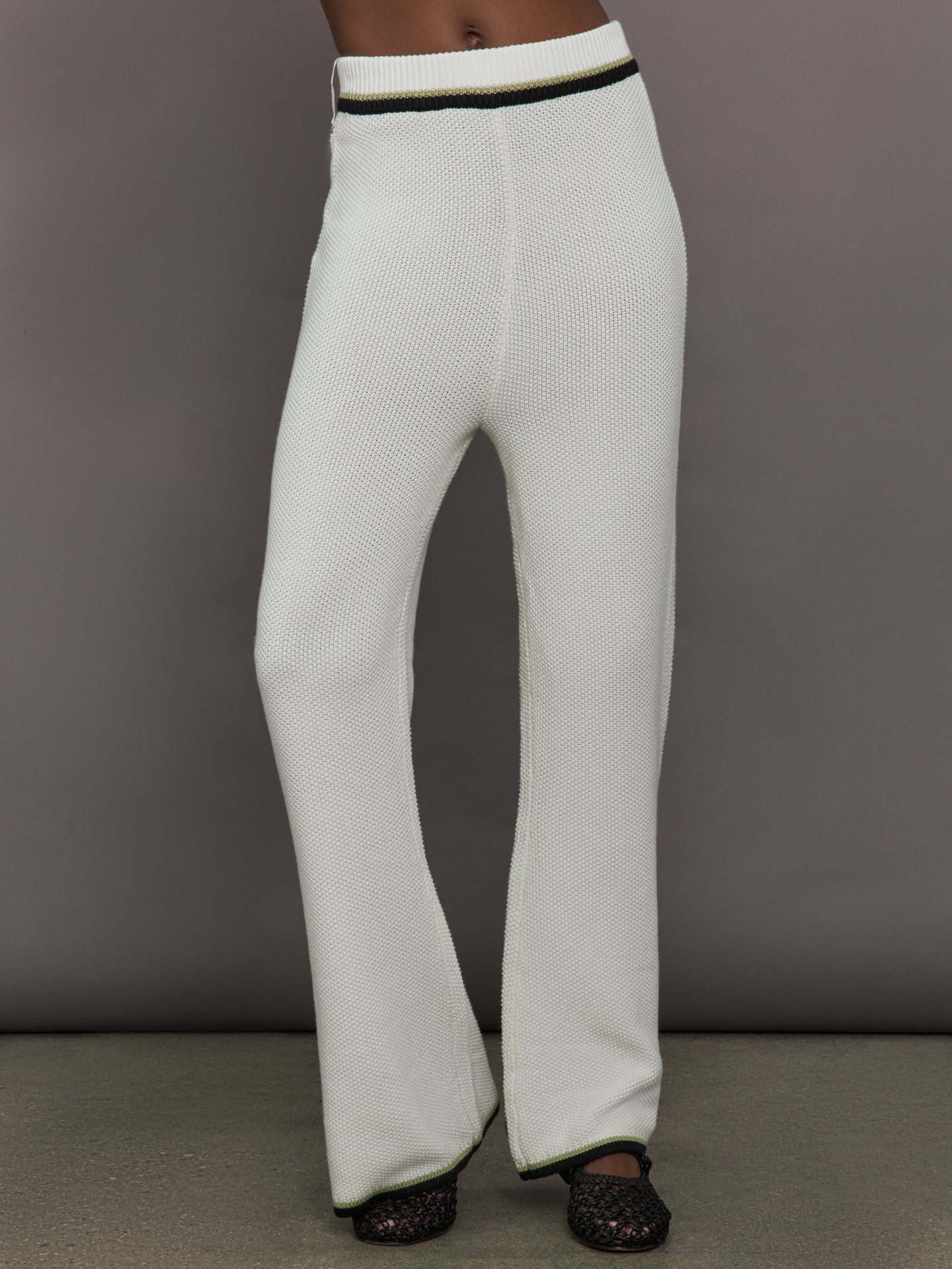 The Soraya Knit Pants | Sea Salt