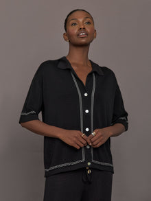 The Coco Knit Shirt | Ink