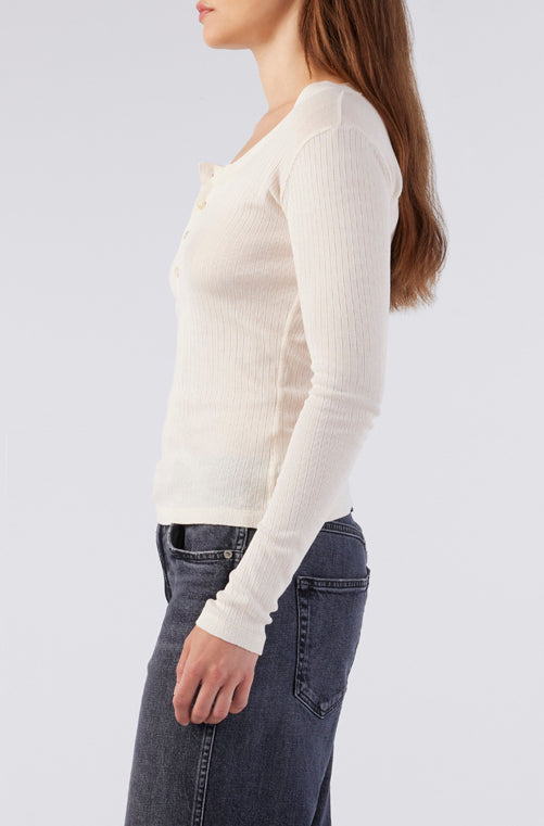 AMO Denim | Sweets Long Sleeve in Bone