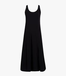 Another Tomorrow Seamed Tank Dress in Black – Viscose Women's Dress