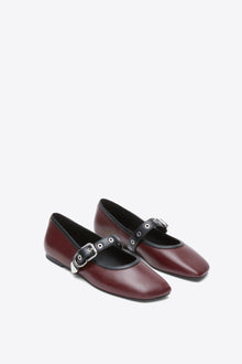 ID Mary Jane Flat | Ox Blood