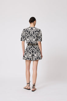 Floral Jacquard Short | Black Multi
