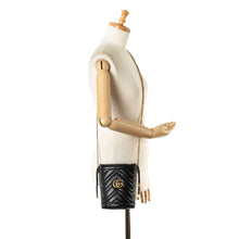 Gucci | Pre-Owned Mini GG Marmont Matelasse Bucket Bag | Black