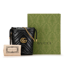 Gucci | Pre-Owned Mini GG Marmont Matelasse Bucket Bag | Black