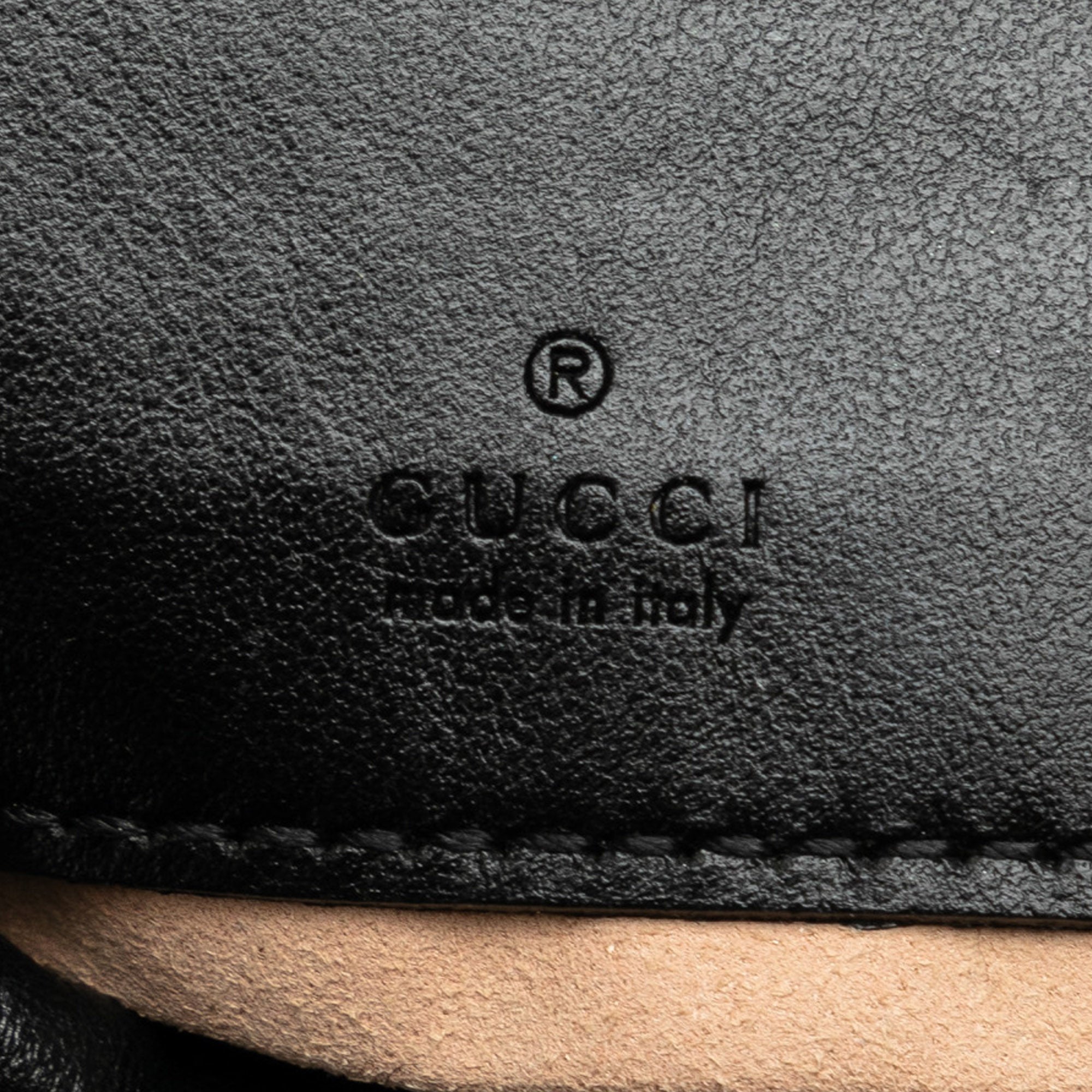 Gucci | Pre-Owned Mini GG Marmont Matelasse Bucket Bag | Black